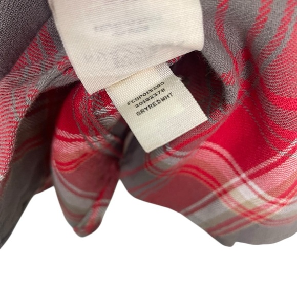 Filson Women’s Scout Shirt Cotton Twill Red Gray White Plaid Size S - Picture 5 of 7